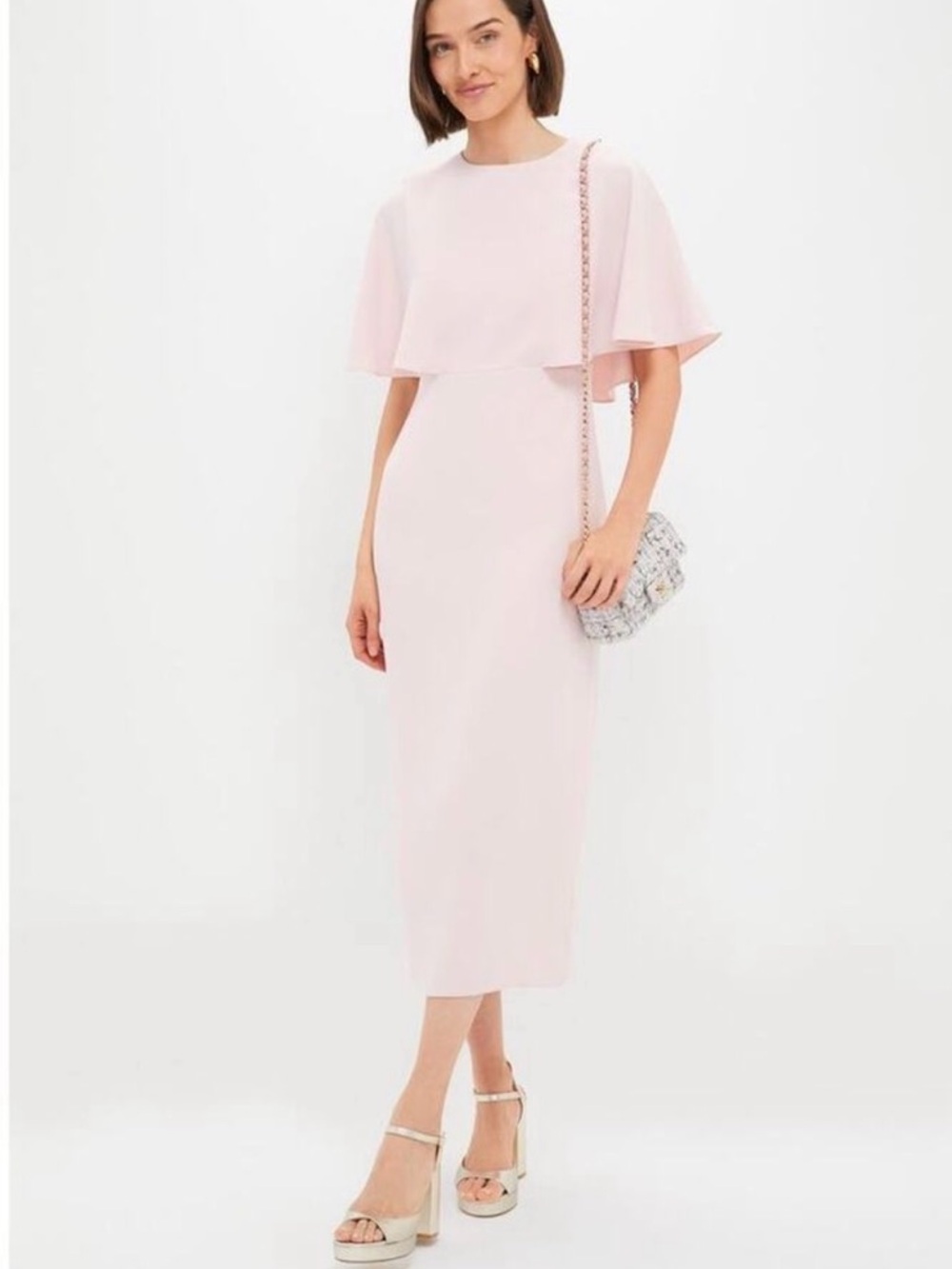 🆕 Tuckernuck / Pomander Place Light Pink Cape Lindy Dress